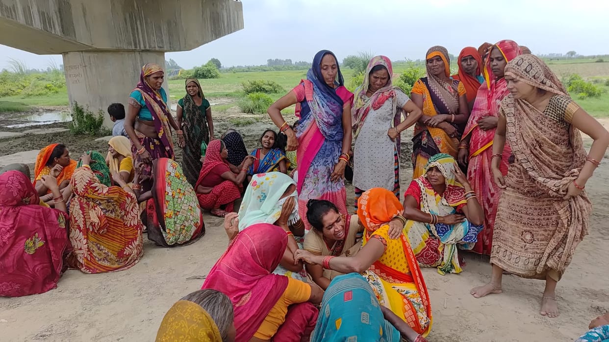 Three people, including a teenager, drowned in the Ganges; one was rescued, while two remain missing.