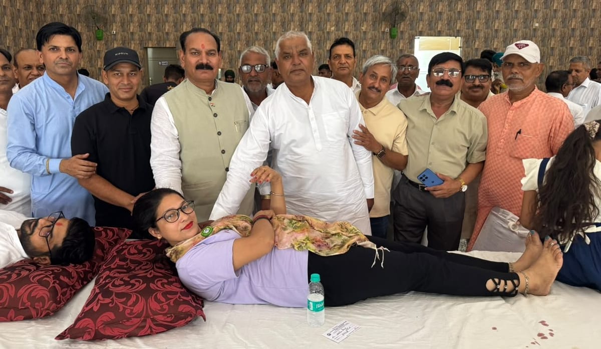 Kurukshetra News: युवक-युवतियों के सहयोग से 133 यूनिट रक्त एकत्रित