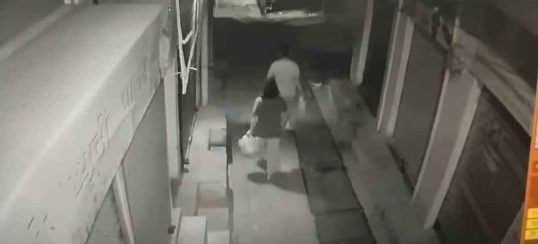 People caught on CCTV dumping garbage in the dead of night.