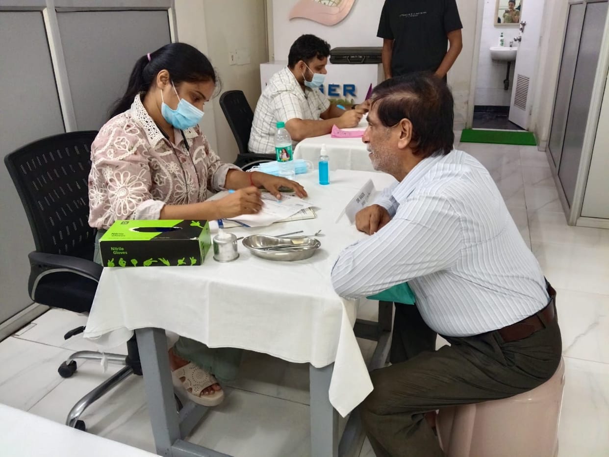 130 patients were examined free of cost in the health camp.