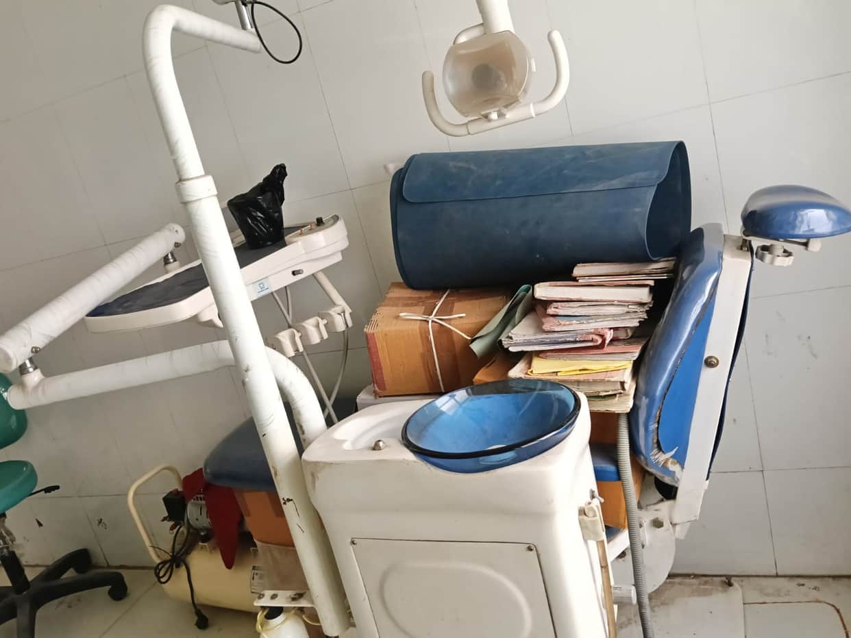 Health services at the CHC are in a shambles; equipment lies unused.
