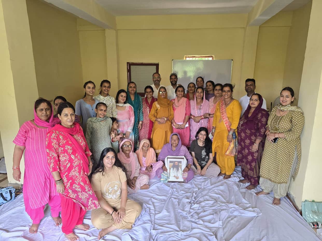 Villagers learned the art of living a stress-free and positive life.
