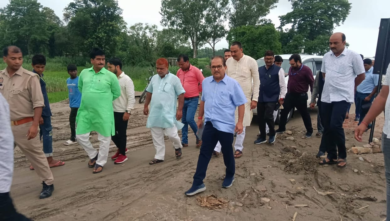 Process of bridge construction over Narayani River accelerated.