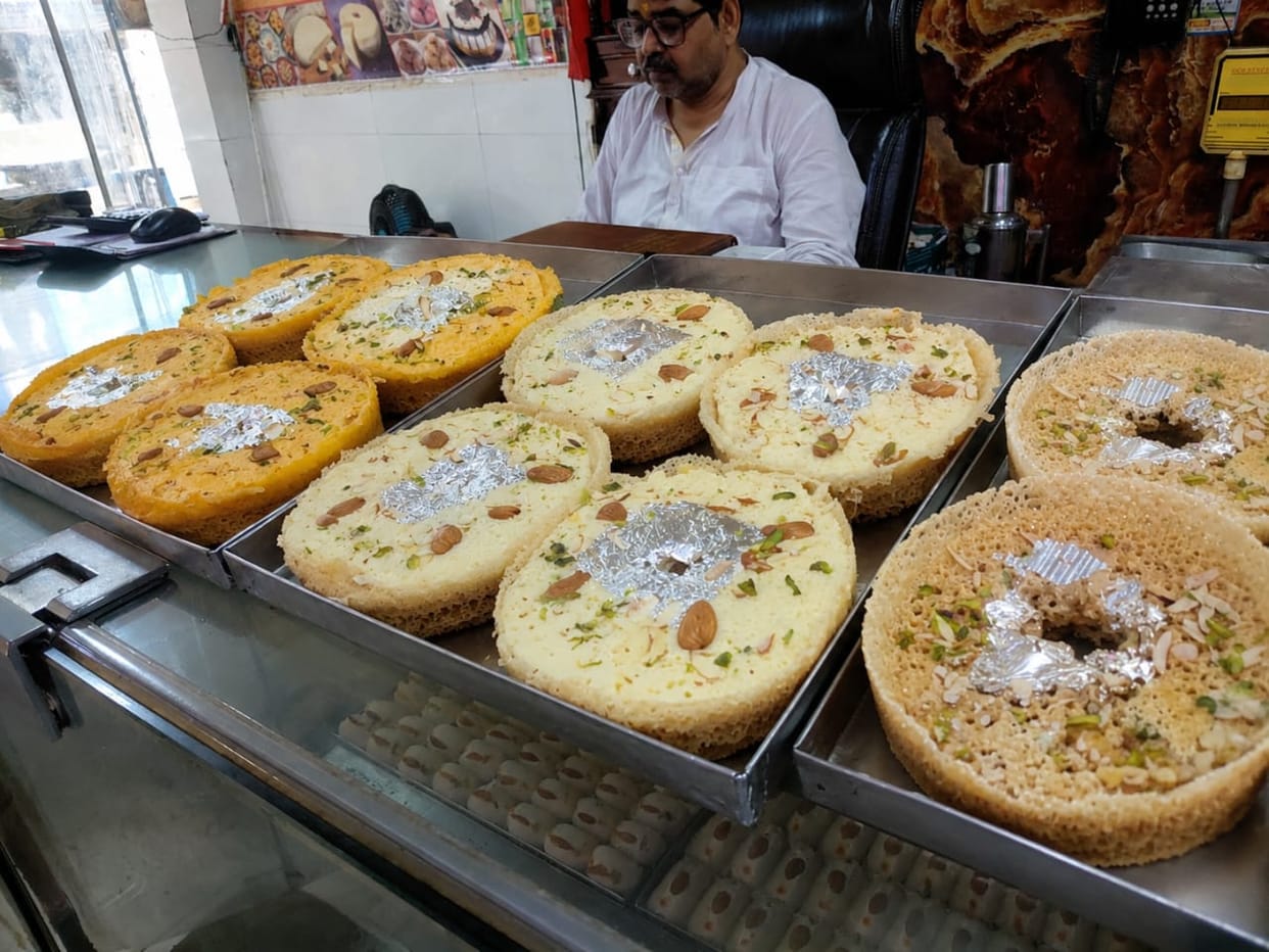 The aroma of Ghevar has begun to fill the air in the Sawan markets.