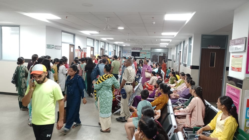 Female patients are finding relief at the OPD in Room No. 96.