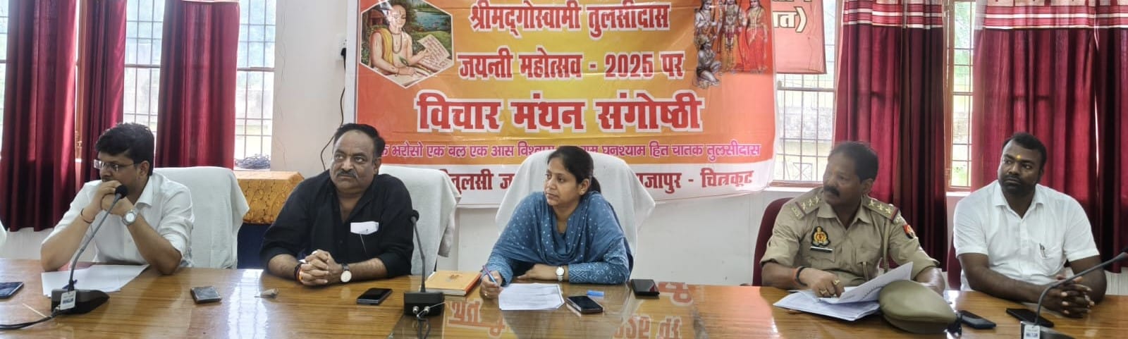 Preparations for Tulsi Jayanti festival