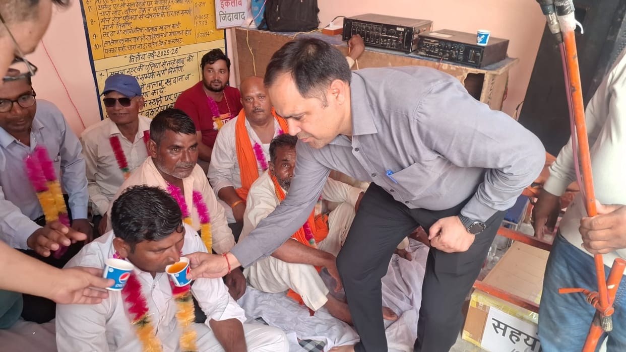 Landless people's agitation in Khurpiya suspended for two months.
