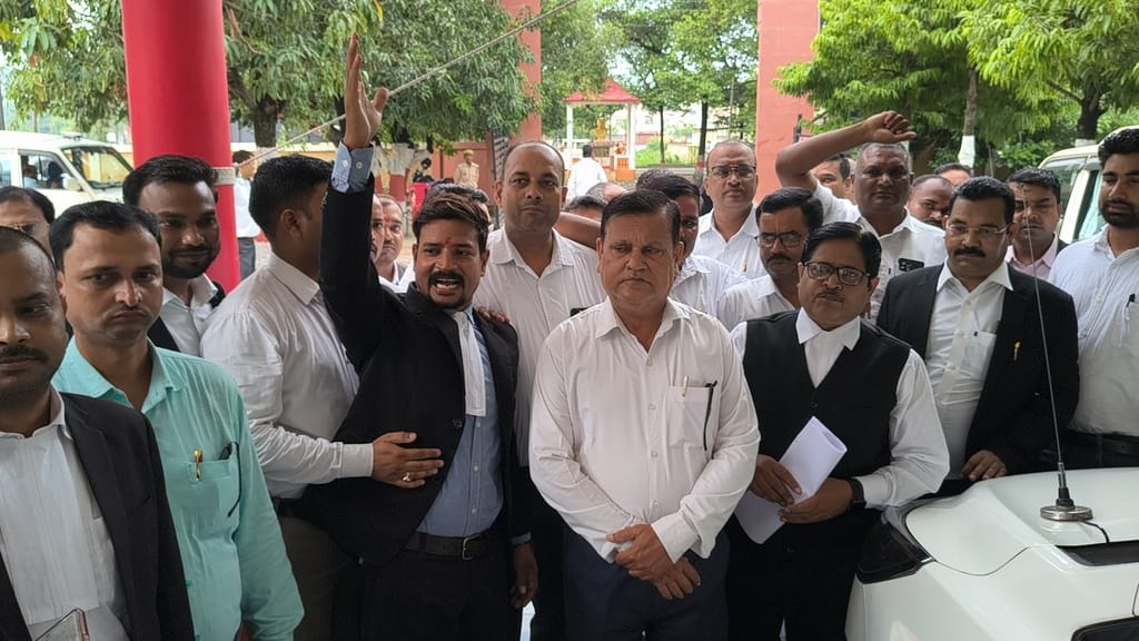 Lawyers held a march to protest the brutal assault on an innocent child.