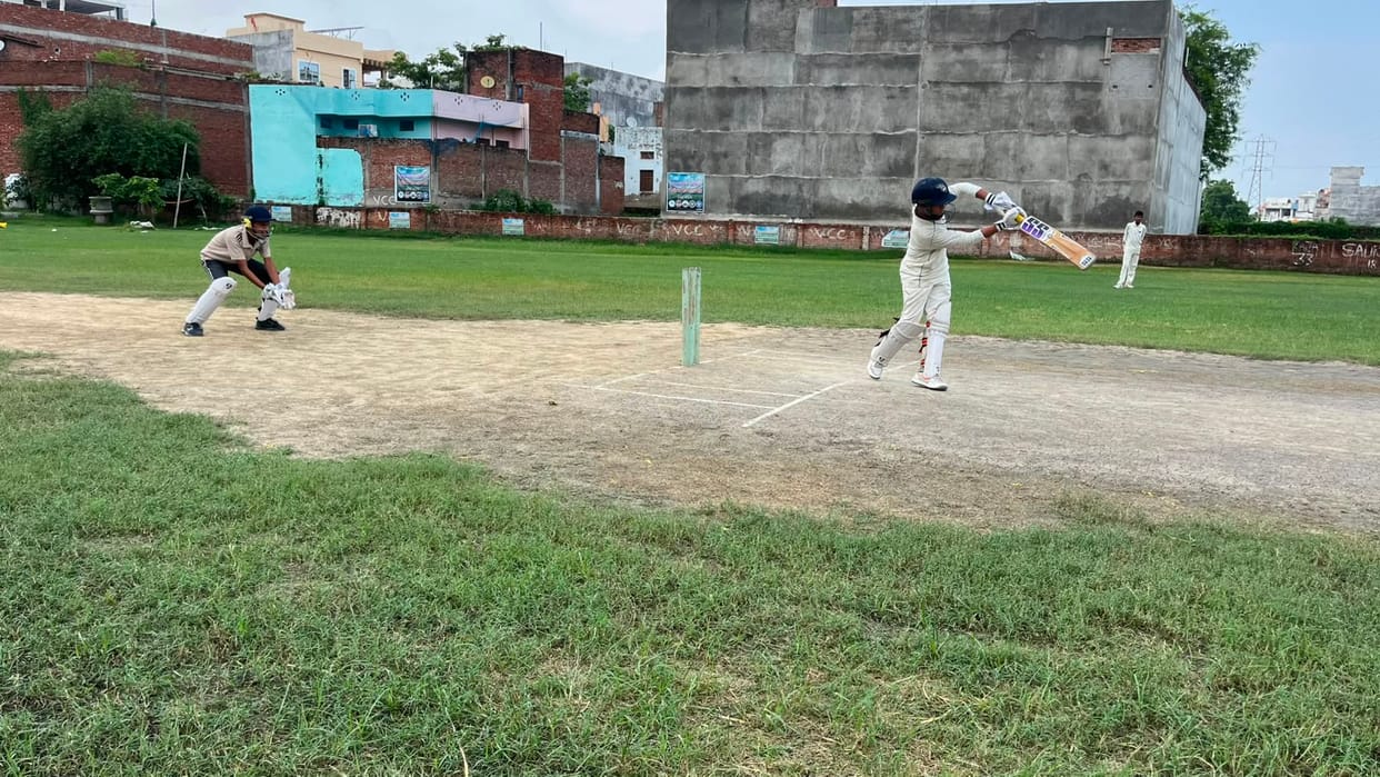 Aryan Eleven defeated Mau Juniors Under-12 by 44 runs.
