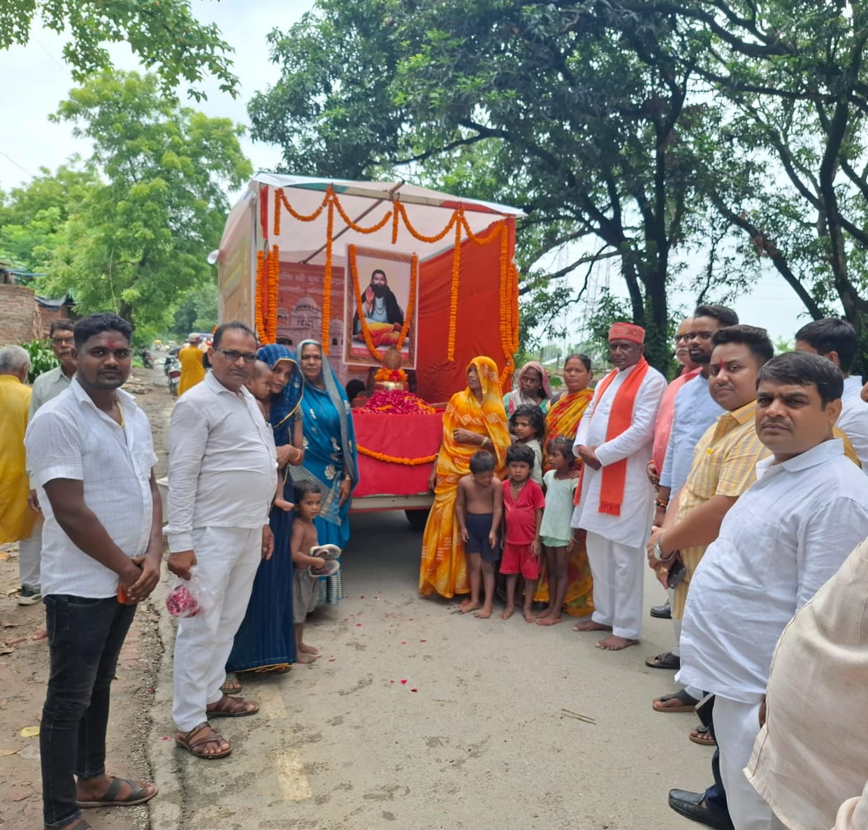 Vandan Yatra carrying the Samrasta Kalash toured five villages