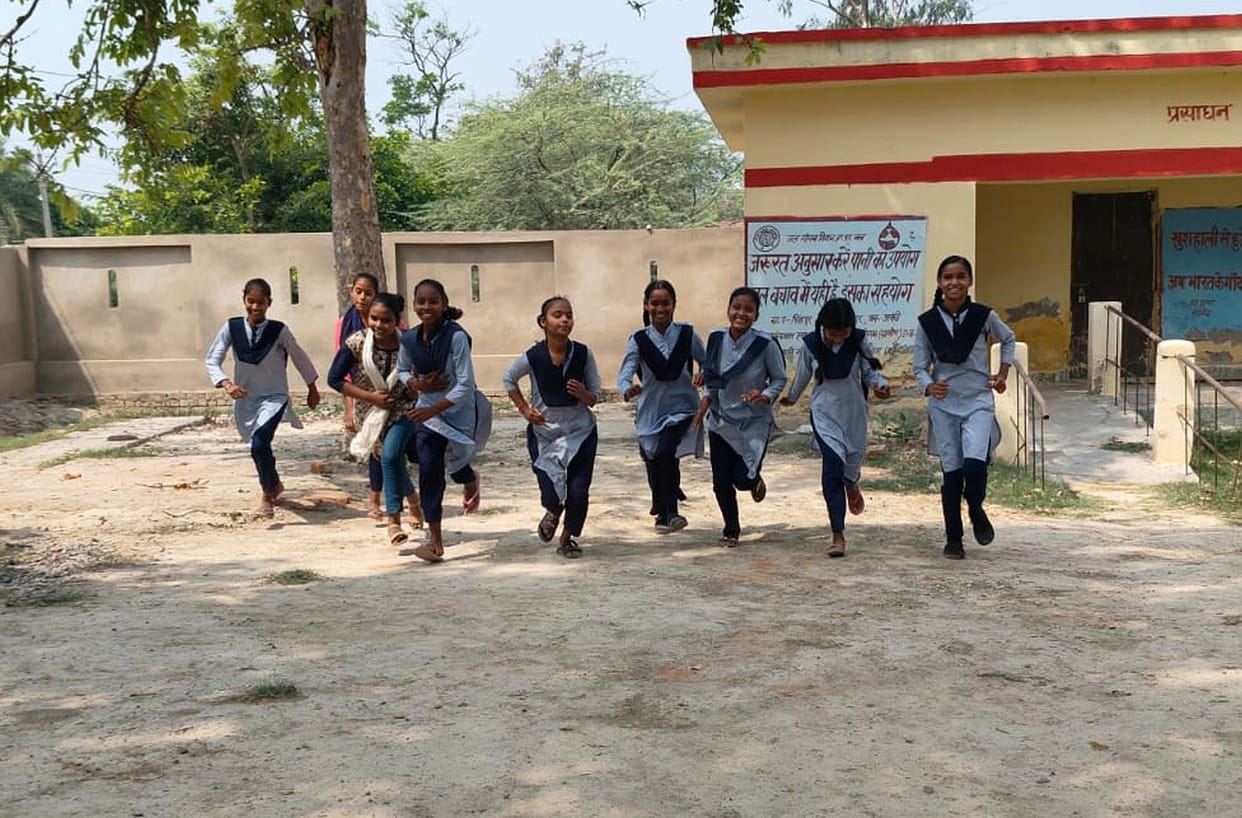 Komal and Vipin won the race.