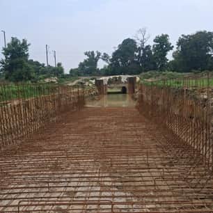 Construction of underpass between Babhnan and Gaur stations begins.