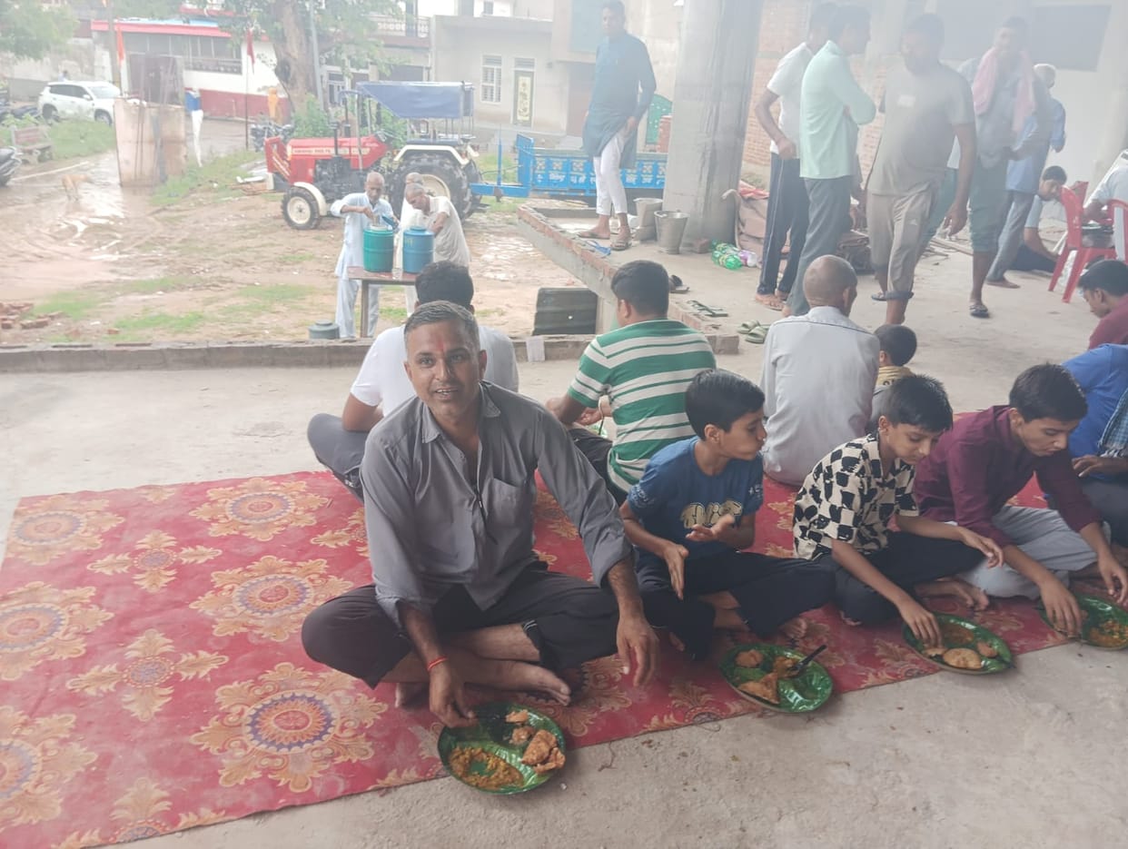 A community feast was organized with prayers for good rainfall.