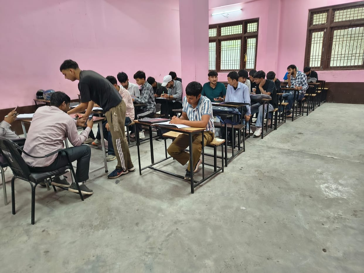 105 candidates took the written exam in pursuit of a job.