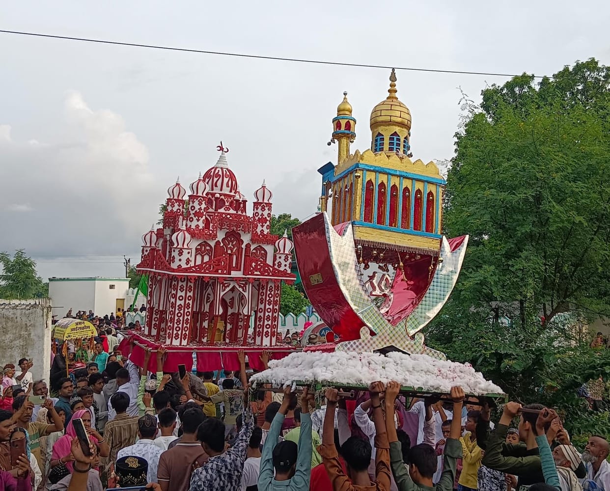 Alam and Tazia procession taken out in the city.