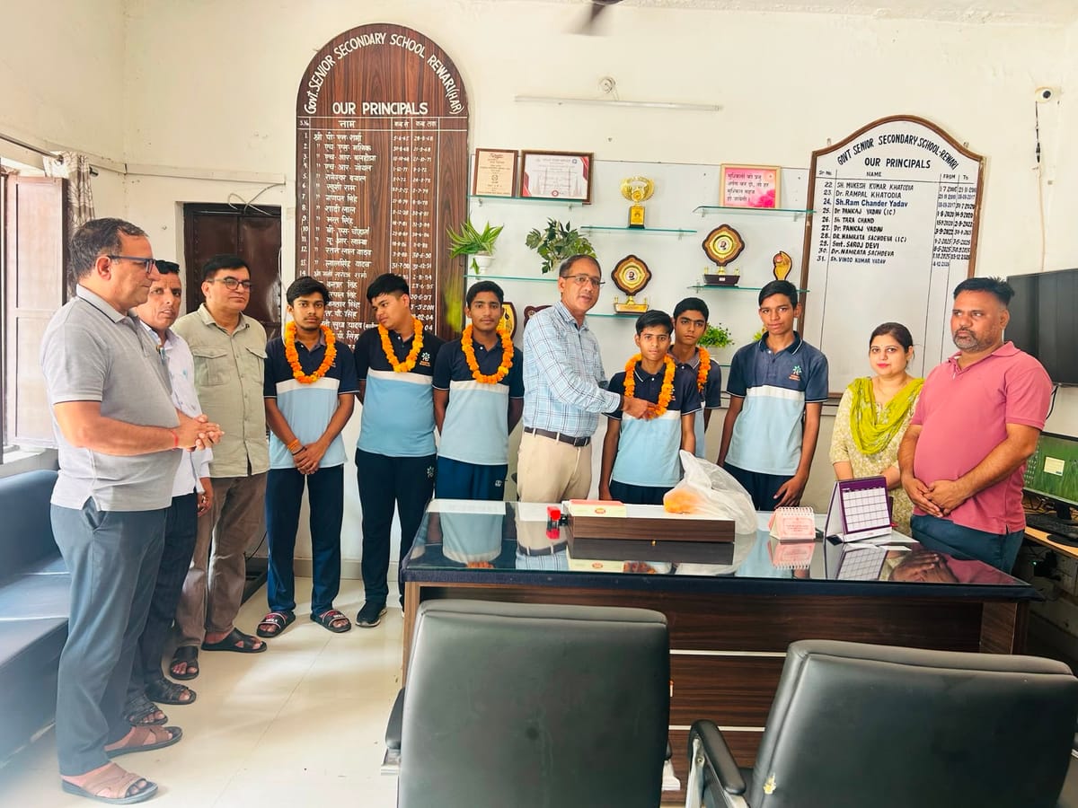 Rewari News: फोकस-200 कार्यक्रम में चयनित छह विद्यार्थी सम्मानि