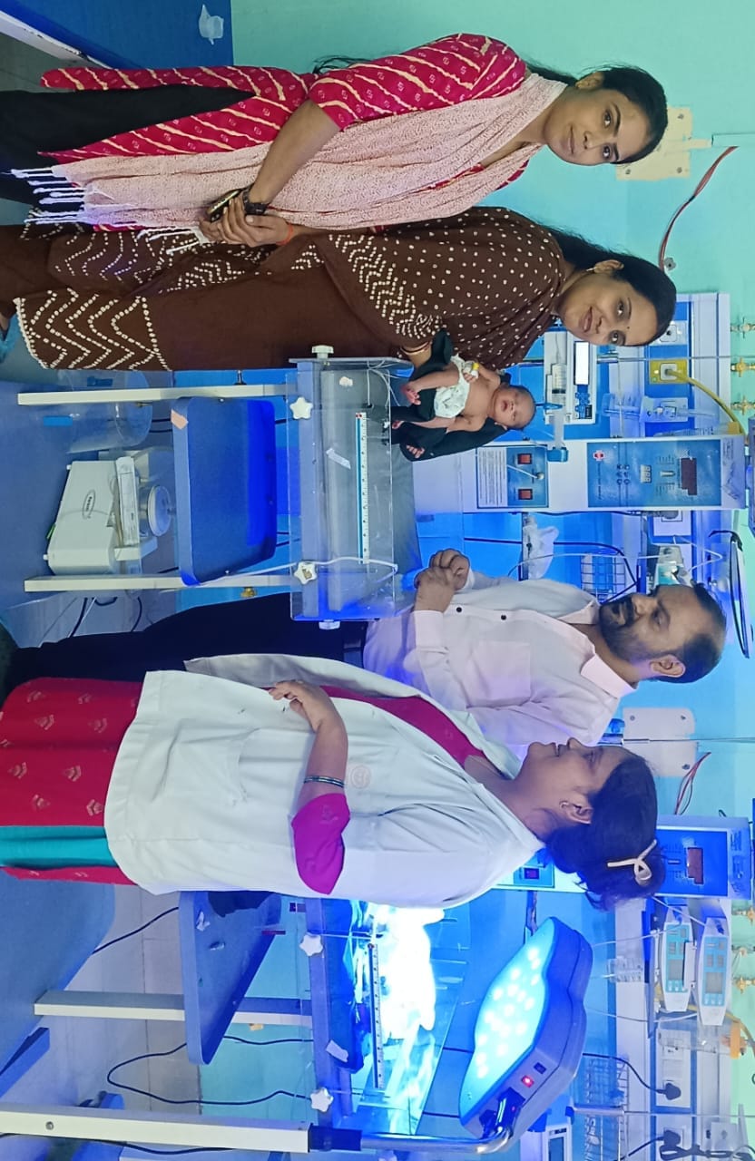 Newborn admitted in the district hospital under the supervision of Child Line