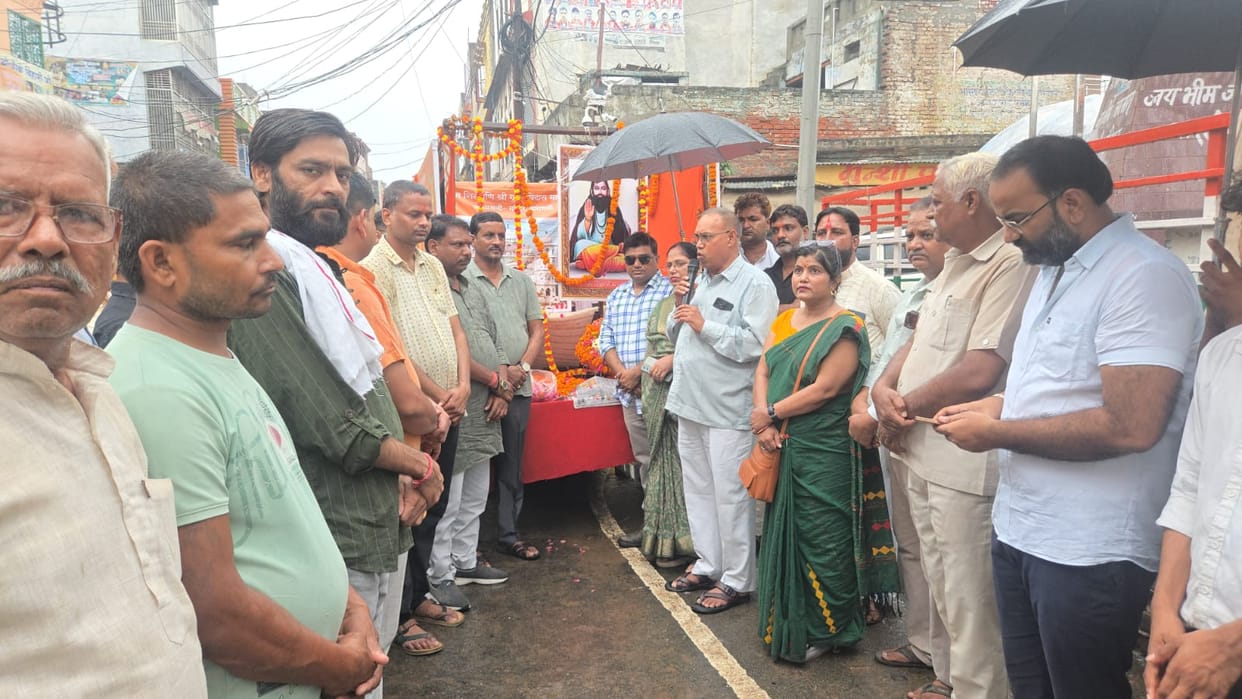 Grand welcome to Guru Ravidas Jayanti Kalash Yatra in Fatehabad