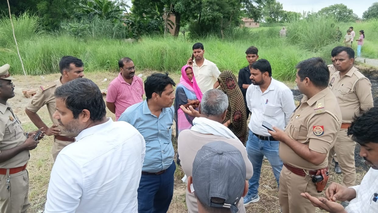An Ambedkar statue placed in Naveen Patti was removed by the administration