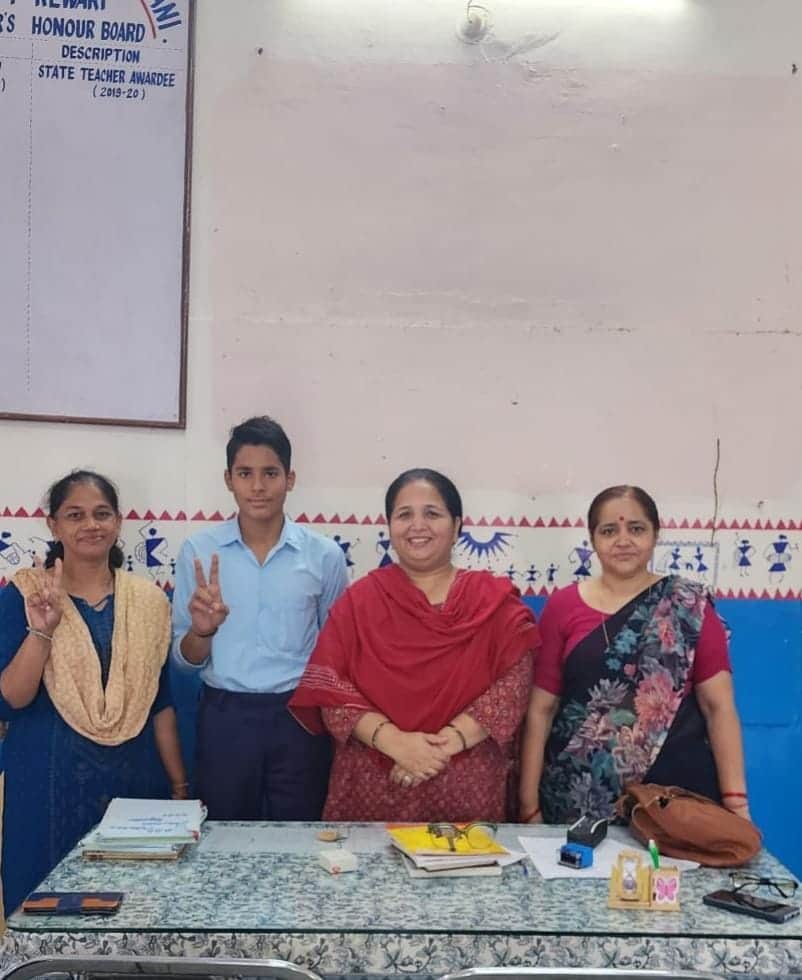 Daksh won the gold medal in the sports competition.