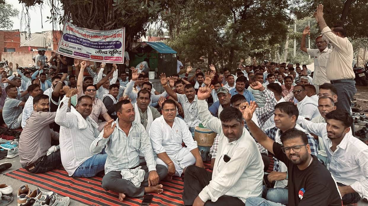 Electricity employees protested against privatization