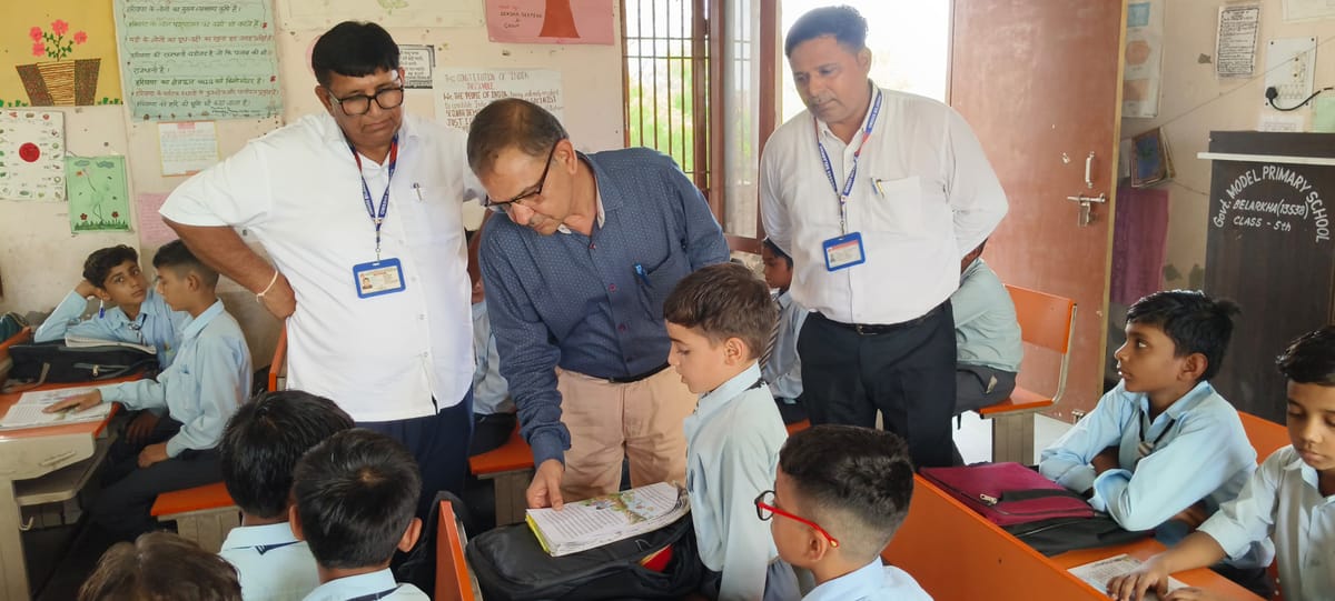 Jind News: उप निदेशक जितेंद्र गौड़ ने मॉडल संस्कृति स्कूल में विद्यार्थियों से किया संवाद
