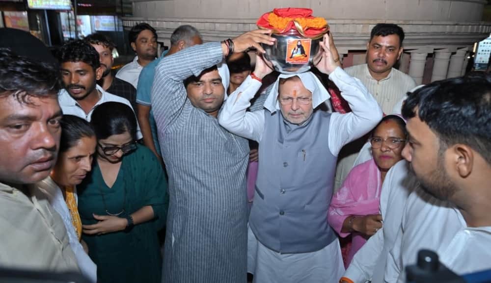 The Minister welcomed the Guru Ravidas Kalash Vandan Yatra.
