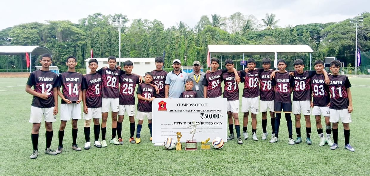 Army Public School, Meerut wins AWES football competition.