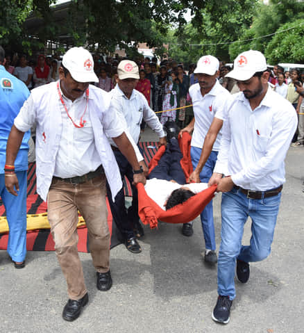 Preparedness to handle air strike situations assessed through mock drill