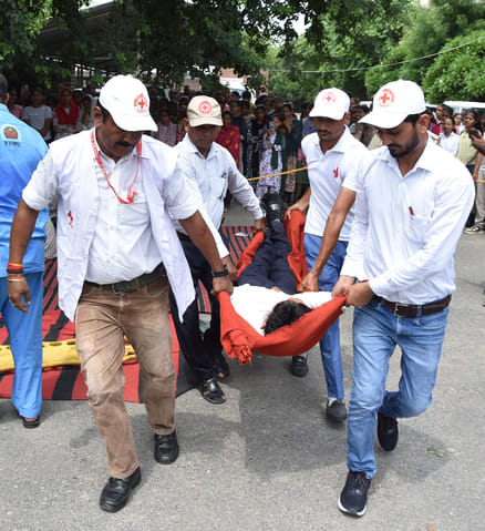Preparedness to handle air strike situations assessed through mock drill