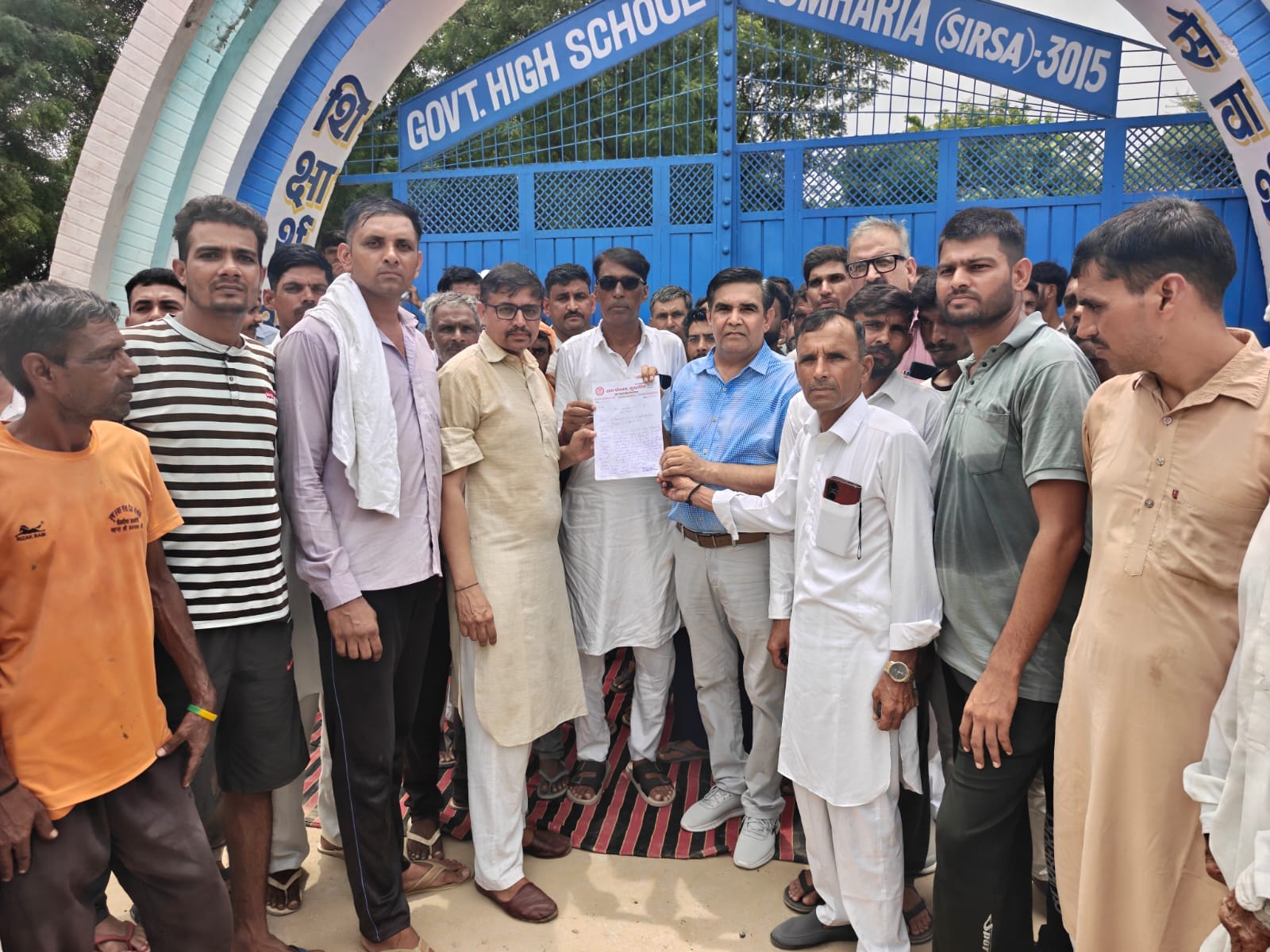 villagers locked school