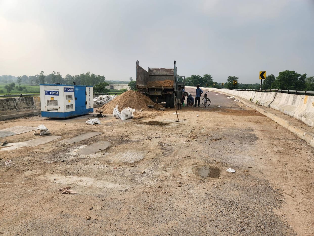 Overbridge repair work completed; vehicles to ply again from the 10th.