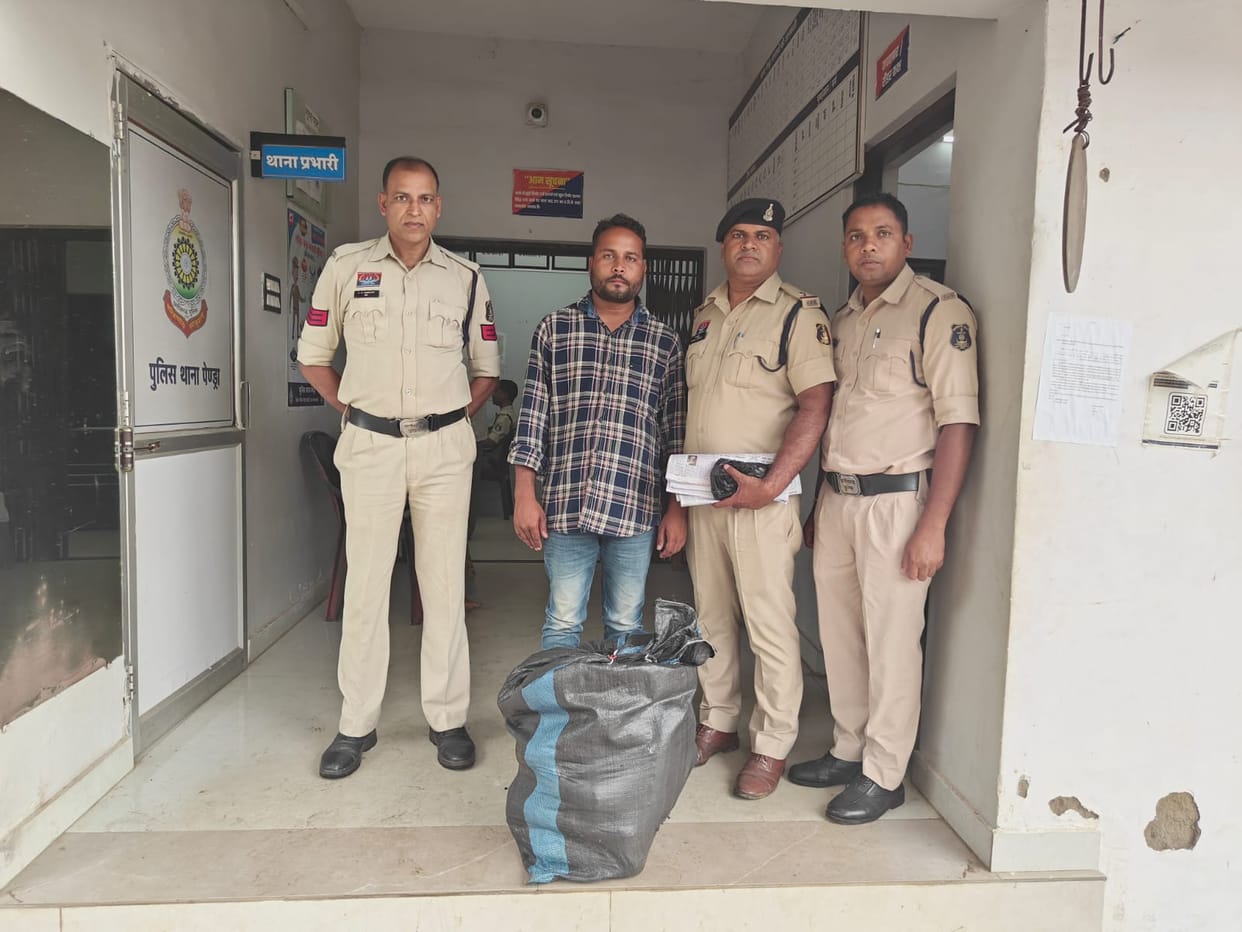 Consignment of cannabis intended for distribution seized; one accused arrested.