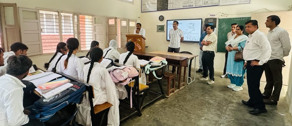 Kaithal News: एसडीएम ने गुहला व श्यूमाजरा के राजकीय विद्यालयों का किया निरीक्षण