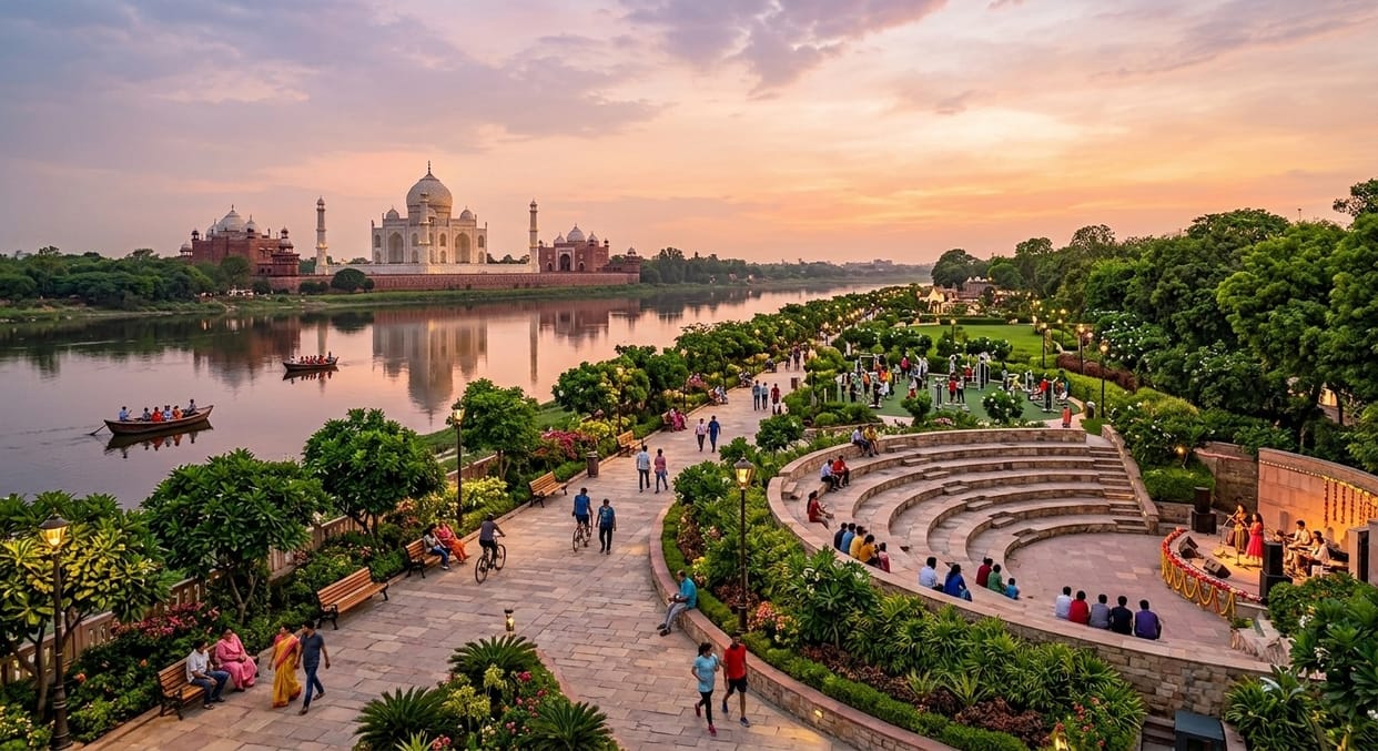 The Municipal Corporation will build a riverfront park on the banks of the Yamuna at a cost of 3.46 crore.