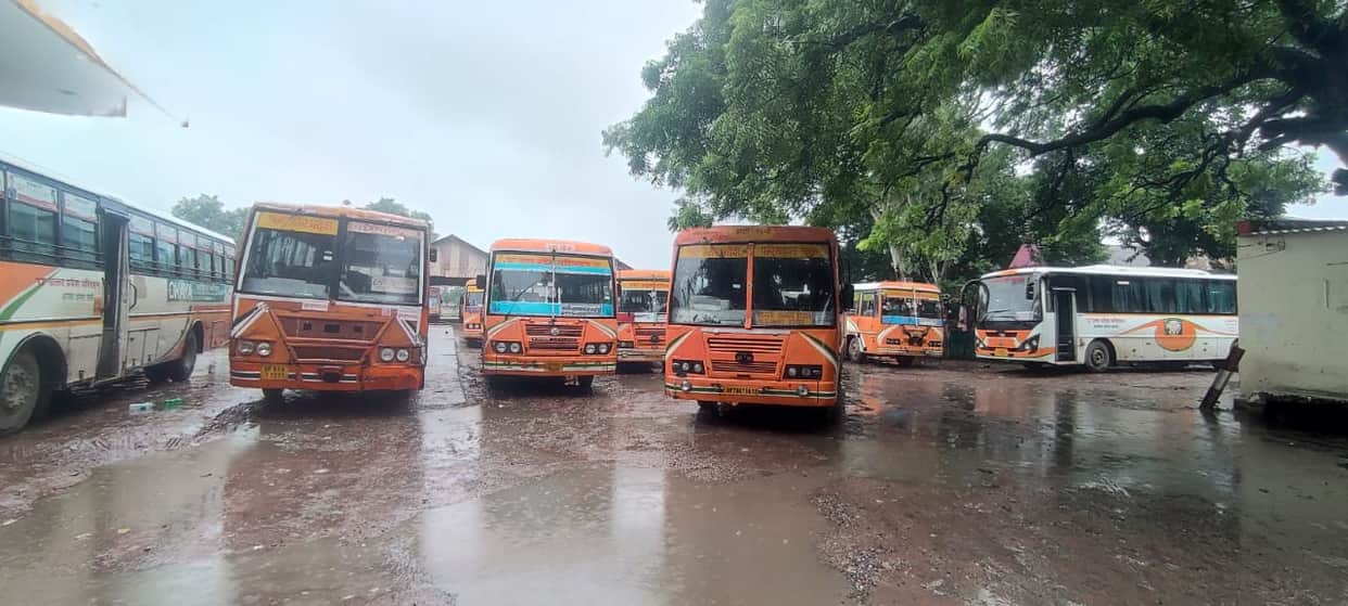 Roadways employees staged a road blockade.