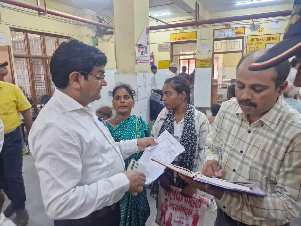 Medicines from outside being prescribed on small slips of paper; inspection exposes the practice.