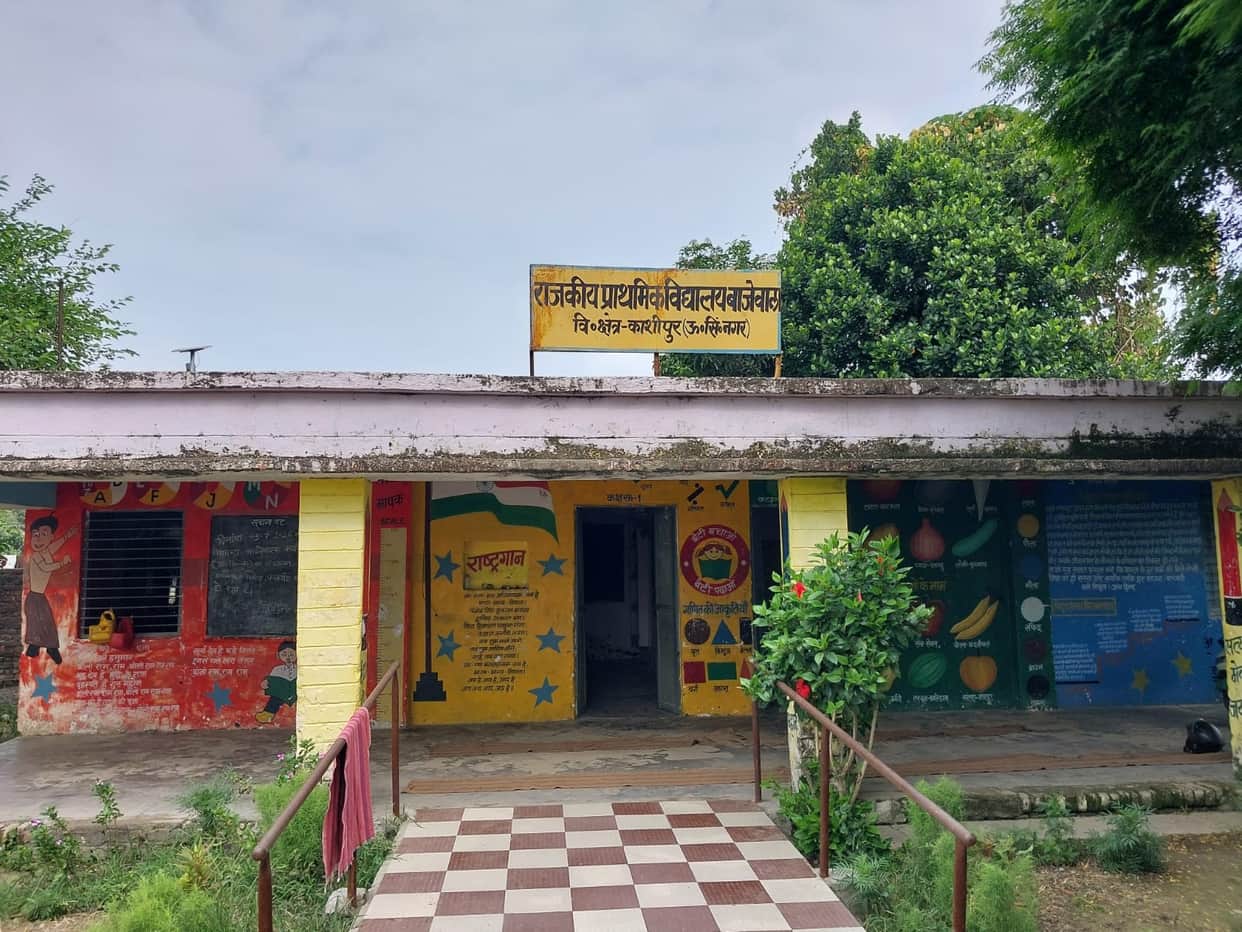 Danger in dilapidated school; children camping in the Panchayat building.