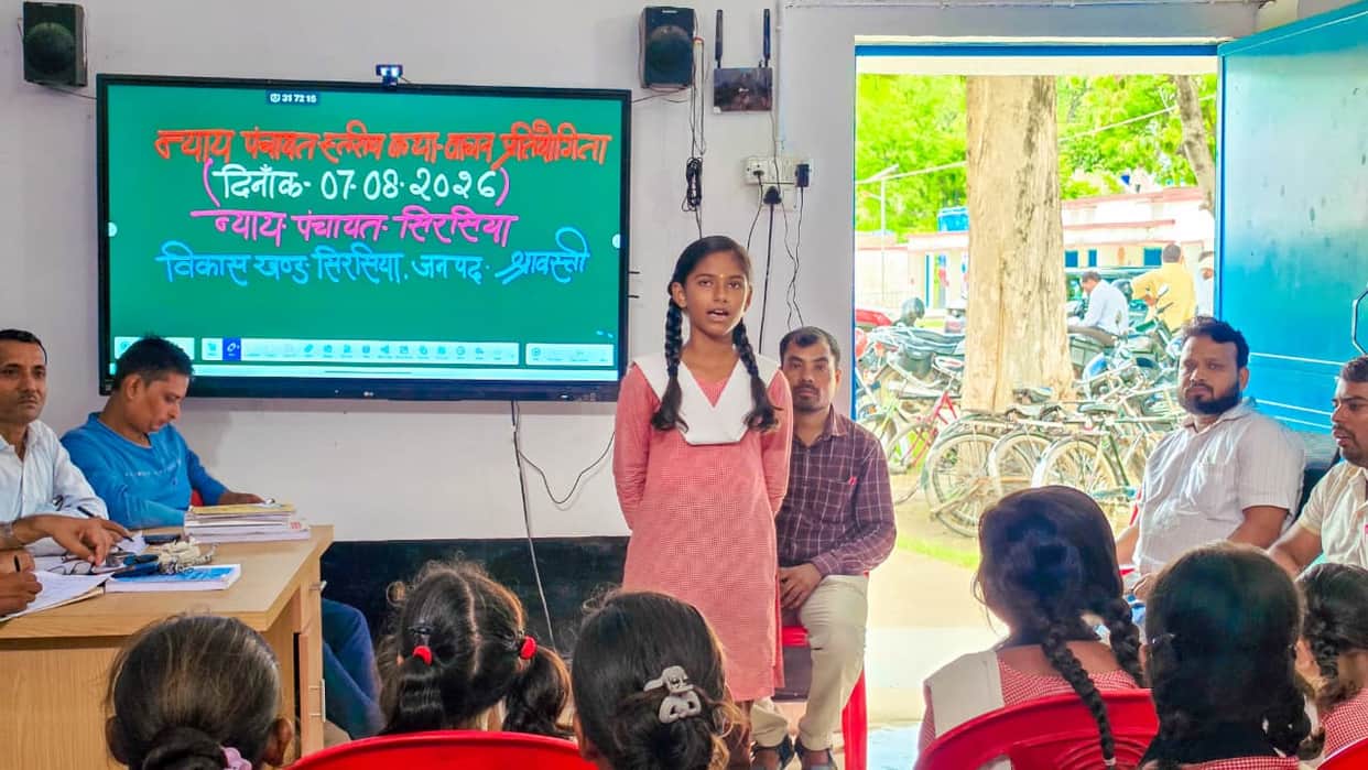 Himanshi won the storytelling competition.