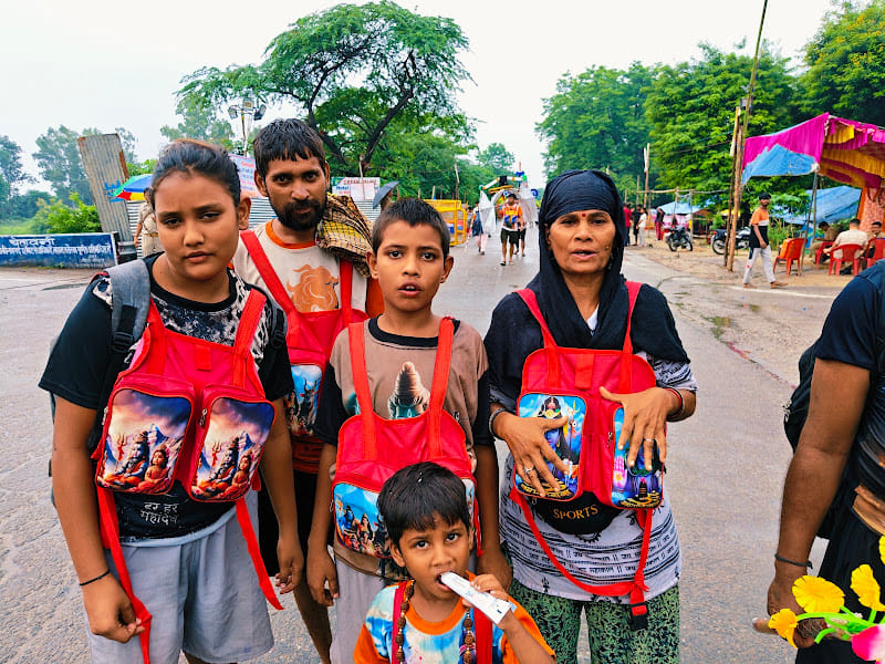 Sushila has been bringing the Kanwar for 13 years after her wish for a son was fulfilled.