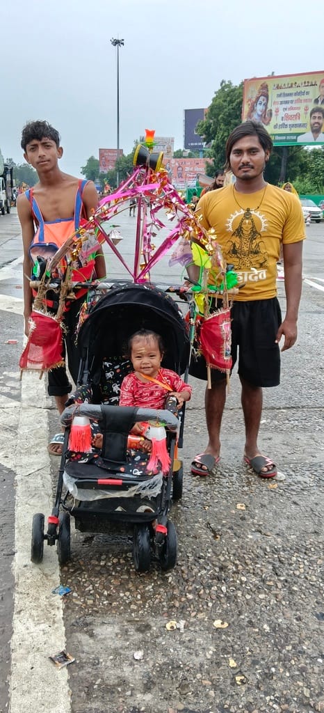 A wish fulfilled: a son was born into the family after nine years.