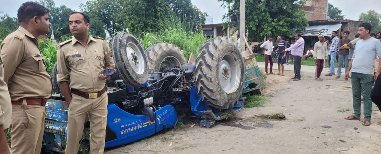 Out-of-control tractor overturns; youth dies