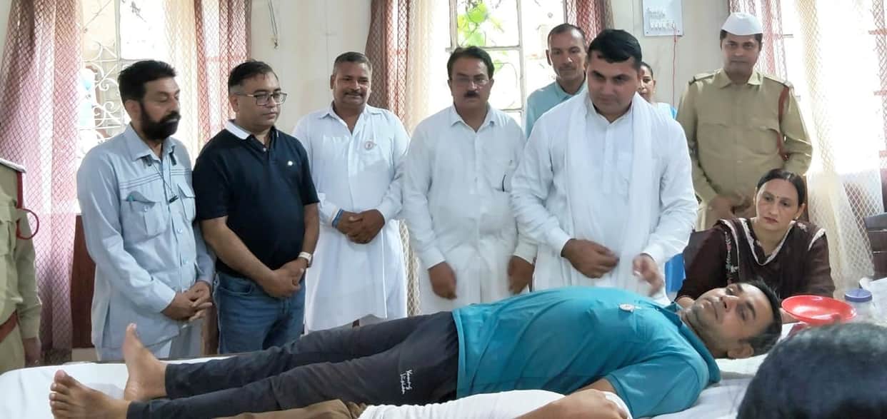 Camp held at Sant Nirankari Bhawan; 59 people donated blood.
