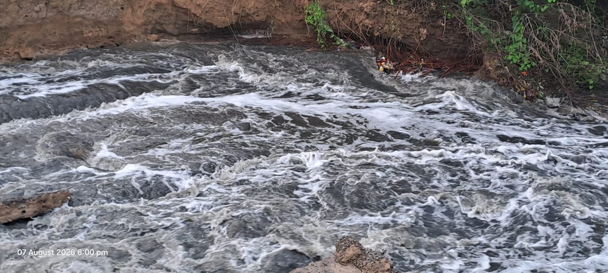 Temporary bridge over Malanga Nala washed away in the rain; Ragauli village cut off.