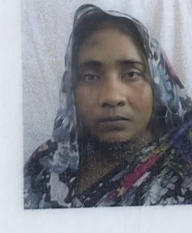 Wife killed after being hit by speeding truck; husband has a narrow escape.