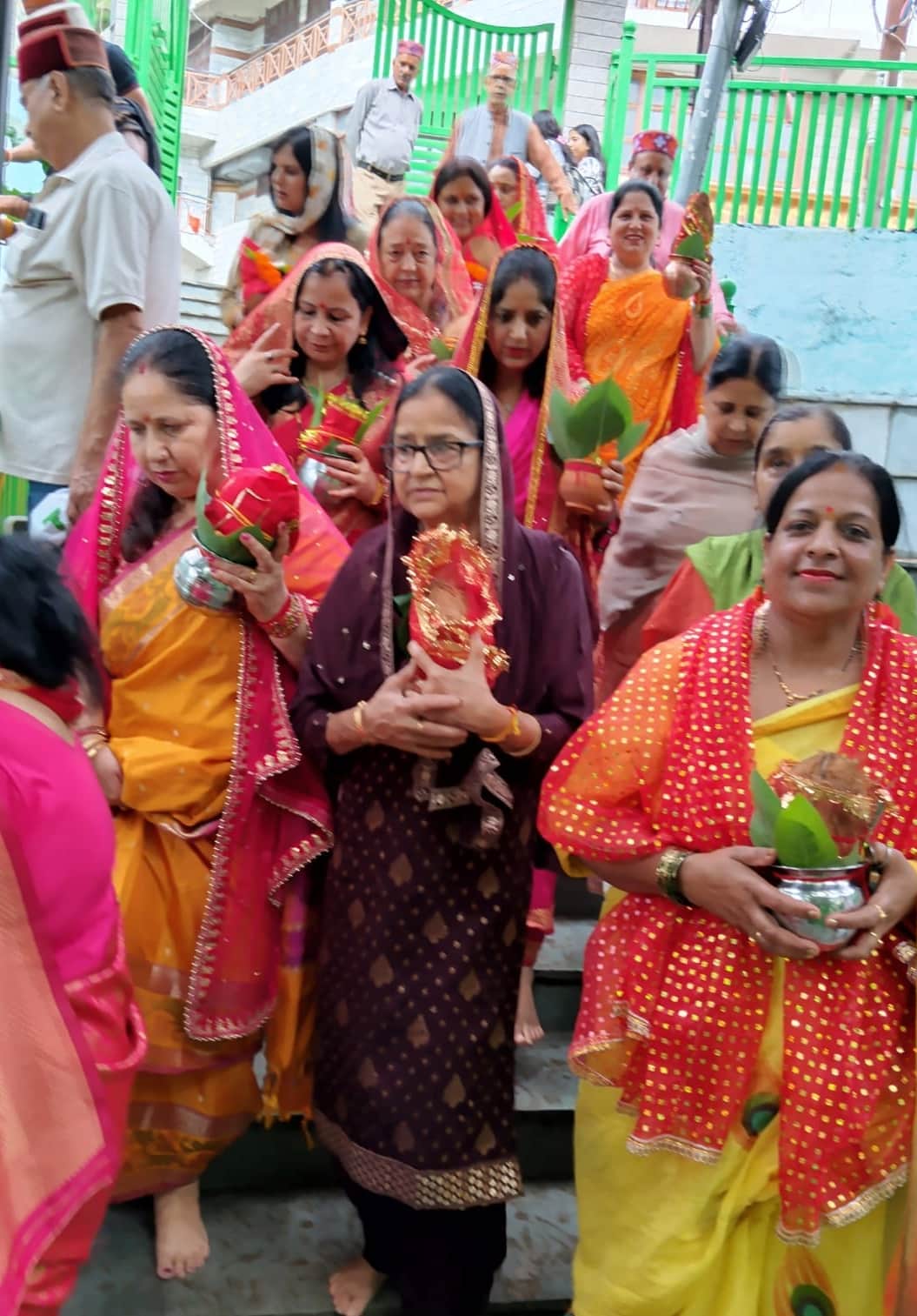 Shiv Mahapuran Katha begins with a Kalash Yatra.