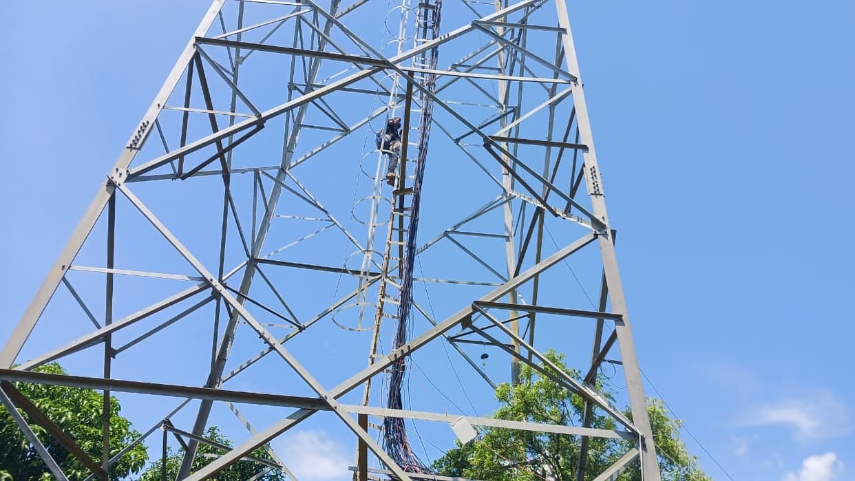 Accused climbed tower to get married.