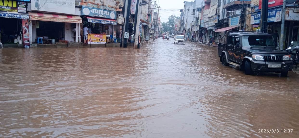 Water entered homes and shops; life on the streets came to a standstill.