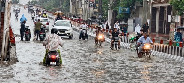 17 mm of rain brings relief from humidity, but waterlogging adds to the trouble.