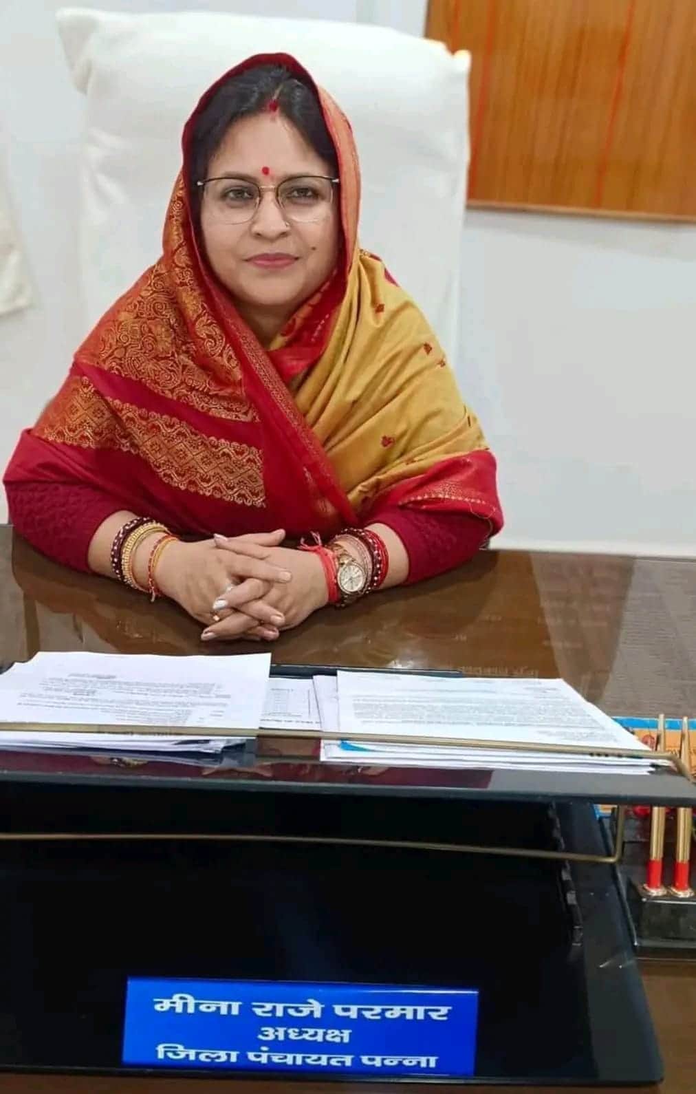 District Panchayat President Meena Raje’s Car Meets Accident; Uncontrolled Dumper Hits Vehicle